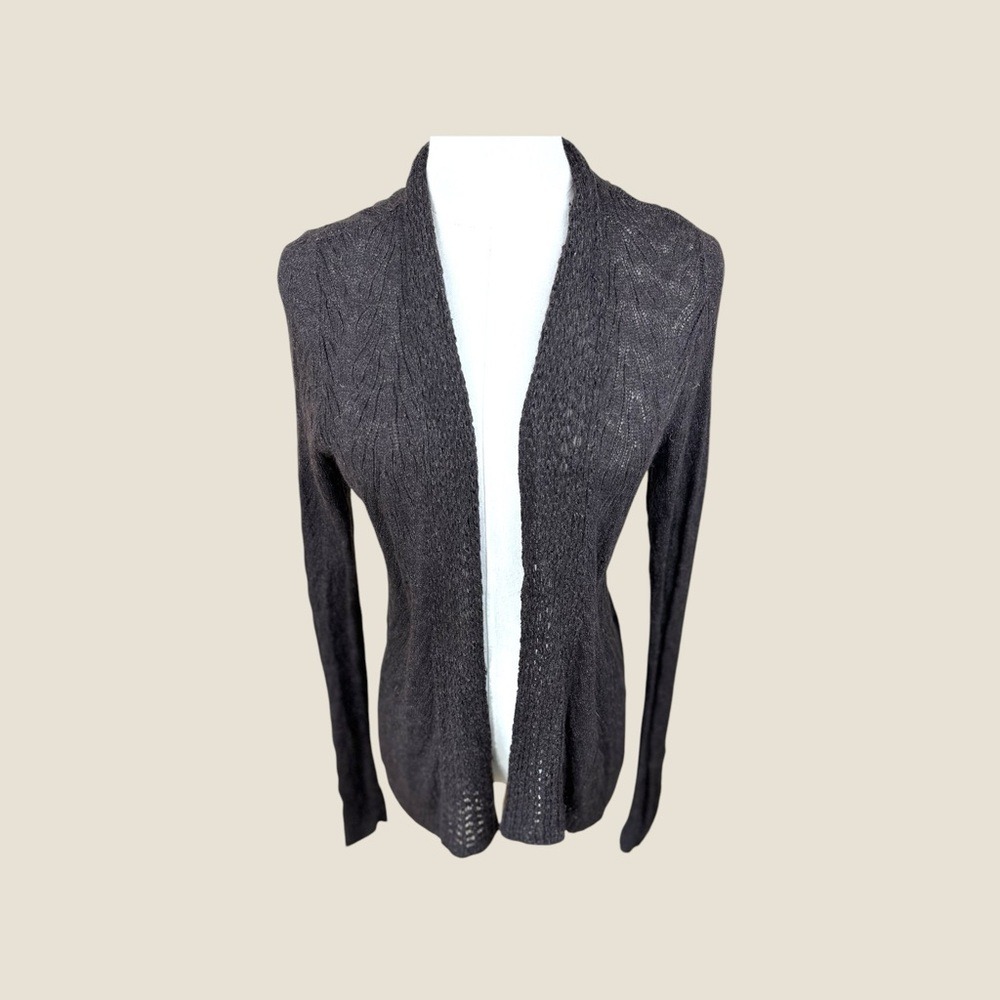 EILEEN FISHER Cardigan size S/P brown Alpaca Wool Silk Blend